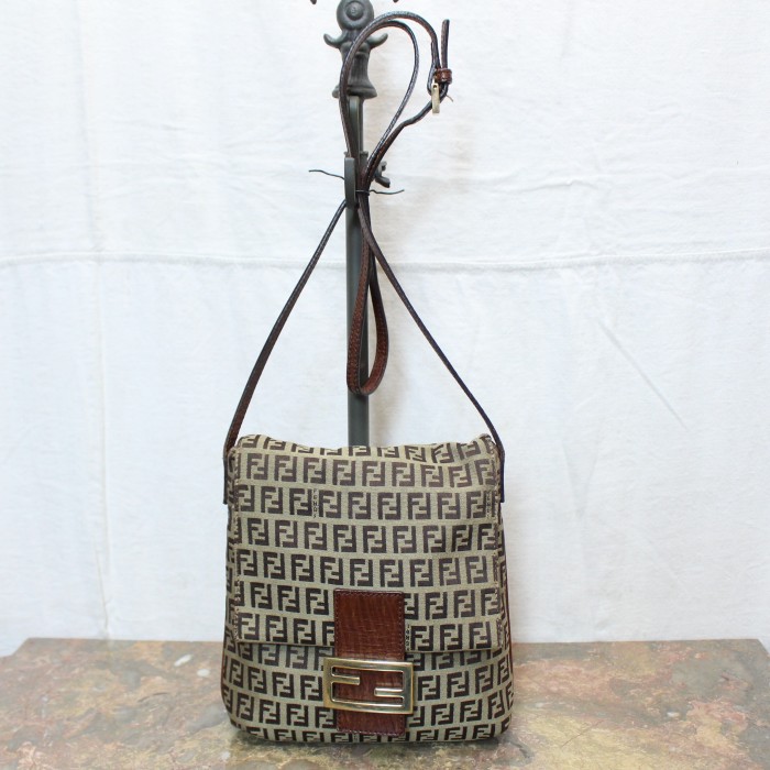 FENDI ZUCCA PATTERNED SHOULDER BAG MADE IN ITALY/フェンディズッカ ...