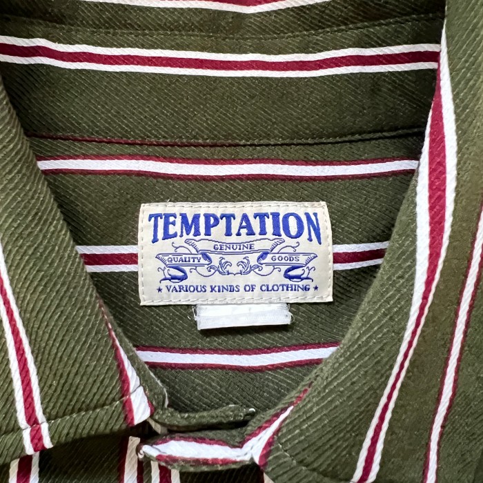 TEMPTATION テンプテーション ストライプシャツ | Vintage.City 古着屋、古着コーデ情報を発信