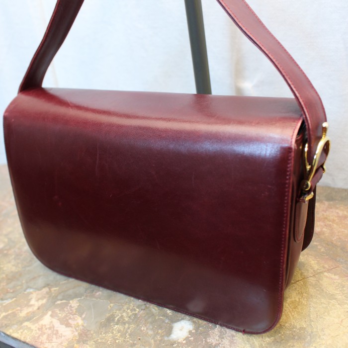 VINTAGE CELINE CARRIAGE LOGO LEATHER SHOULDER BAG MADE IN ITALY/ヴィンテージセリーヌ馬車ロゴレザーショルダーバッグ | Vintage.City 빈티지숍, 빈티지 코디 정보