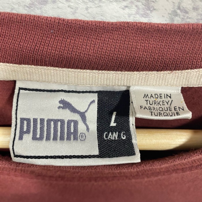 PUMA 90's 古着 Tシャツ ロゴ バーガンディ | Vintage.City 빈티지숍, 빈티지 코디 정보