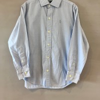 Polo  Ralph Lauren ラルフローレン シャンブレーシャツ ワイドカラー ライトブルー 130cm | Vintage.City 古着屋、古着コーデ情報を発信