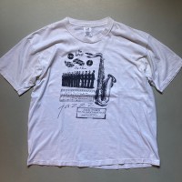 90s jazz print T-shirt ジャズT プリントTシャツ old gap | Vintage.City ヴィンテージ 古着
