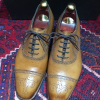 OLD EDWARD GREEN ASQUITH LEATHER BLOGUE SHOES MADE IN ENGLAND/オールドエドワードグリーンセミブローグシューズ | Vintage.City 古着屋、古着コーデ情報を発信