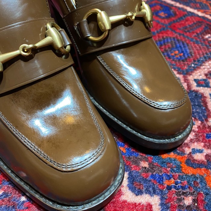 GUCCI LEATHER HORSE BIT HEEL PUMPS MADE IN ITALY/グッチレザーホースビットヒールパンプス | Vintage.City 古着屋、古着コーデ情報を発信