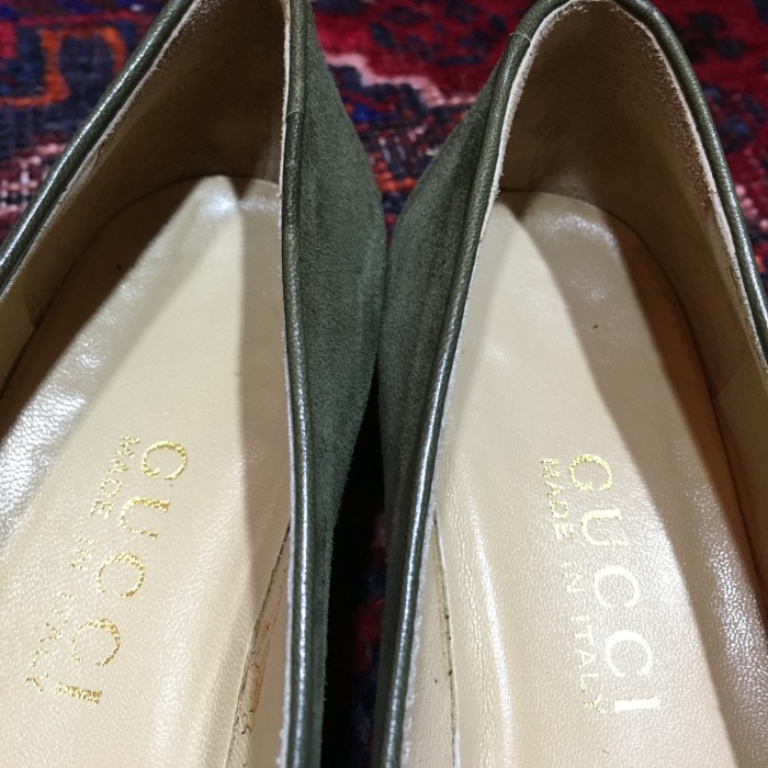 GUCCI SUEDE LEATHER HORSE BIT PUMPS MADE IN ITALY/グッチスウェードレザーホースビットヒールパンプス | Vintage.City 古着屋、古着コーデ情報を発信