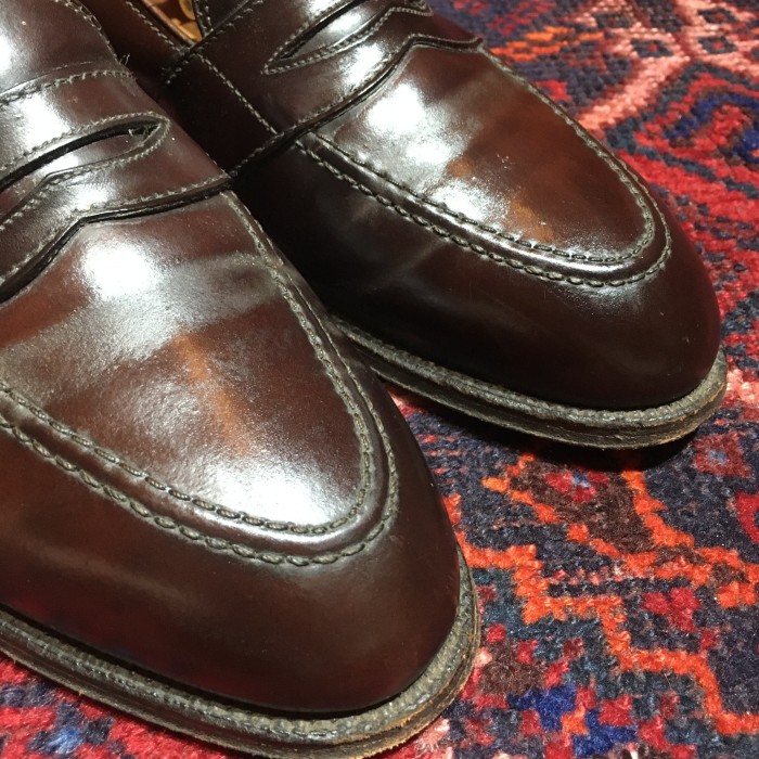 ALDEN×BROOKS BROTHERS CORDOVAN LEATHER COIN LOAFER MADE IN USA 
