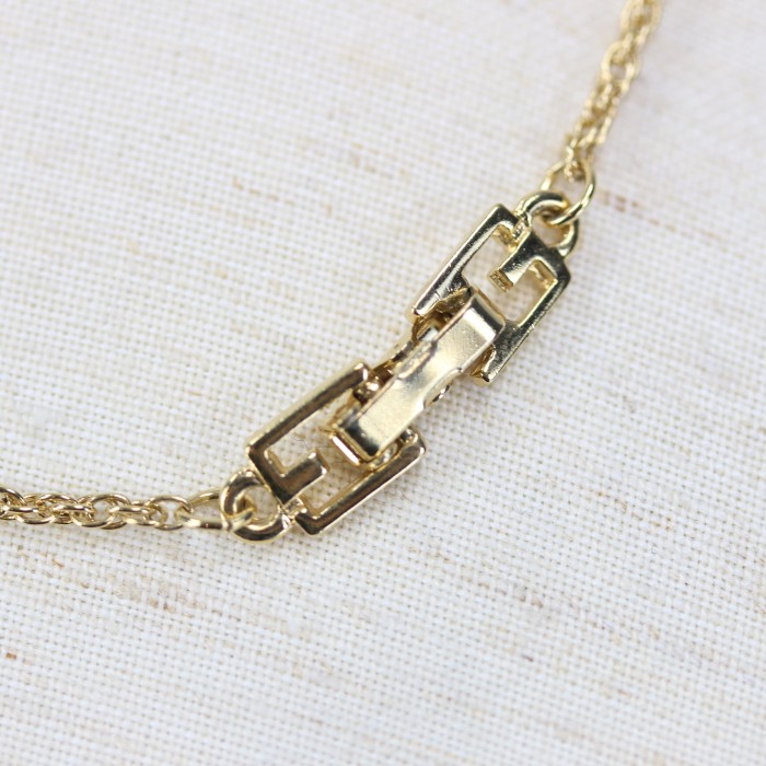GIVENCHY CLEAR STONE RIBBON DESIGN NECKLACE/ジバンシィクリアストーンデザインネックレス | Vintage.City 古着屋、古着コーデ情報を発信