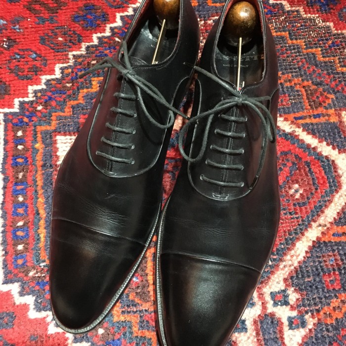 SILVANO SASSETTI LEATHER STRAIGHT TIP SHOES MADE IN ITALY/シルヴァノサセッティレザーストレートチップシューズ | Vintage.City 古着屋、古着コーデ情報を発信