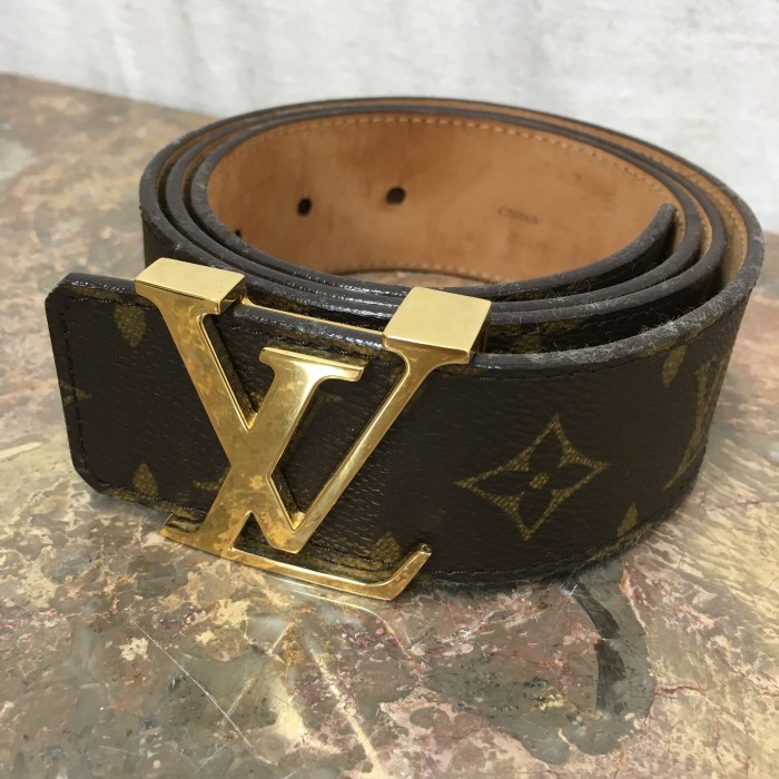 LOUIS VUITTON M9608 CA0069 MONOGRAM PATTERNED BELT MADE IN SPAIN/ルイヴィトンサンチュールイニシアルモノグラム柄ベルト | Vintage.City 古着屋、古着コーデ情報を発信