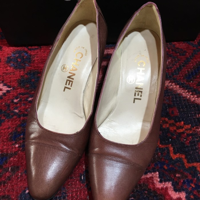 CHANEL COCO MARC LEATHER HEEL PUMPS MADE IN ITALY/シャネルココ ...