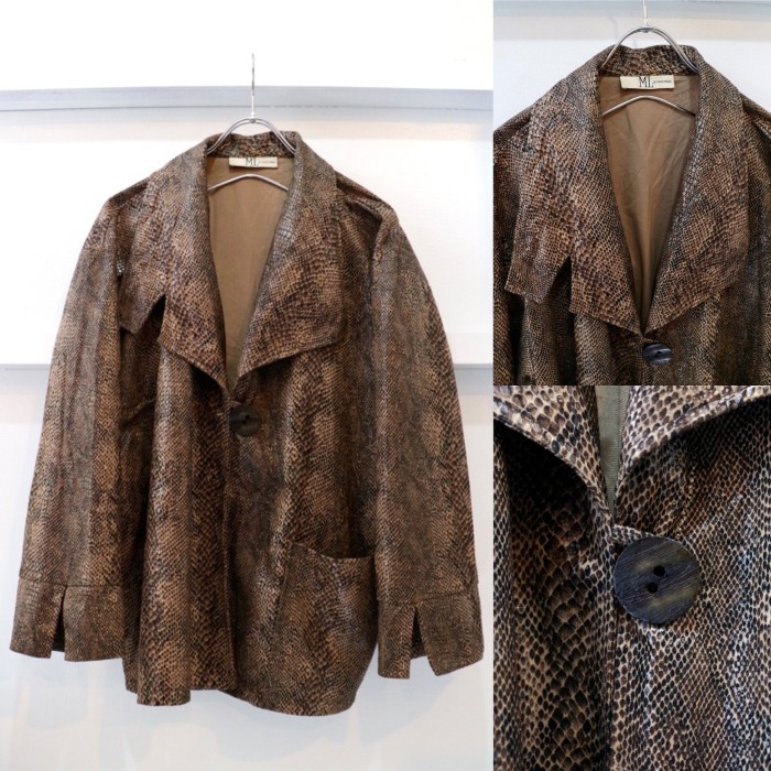 【python pattern design jacket】 | Vintage.City 古着屋、古着コーデ情報を発信