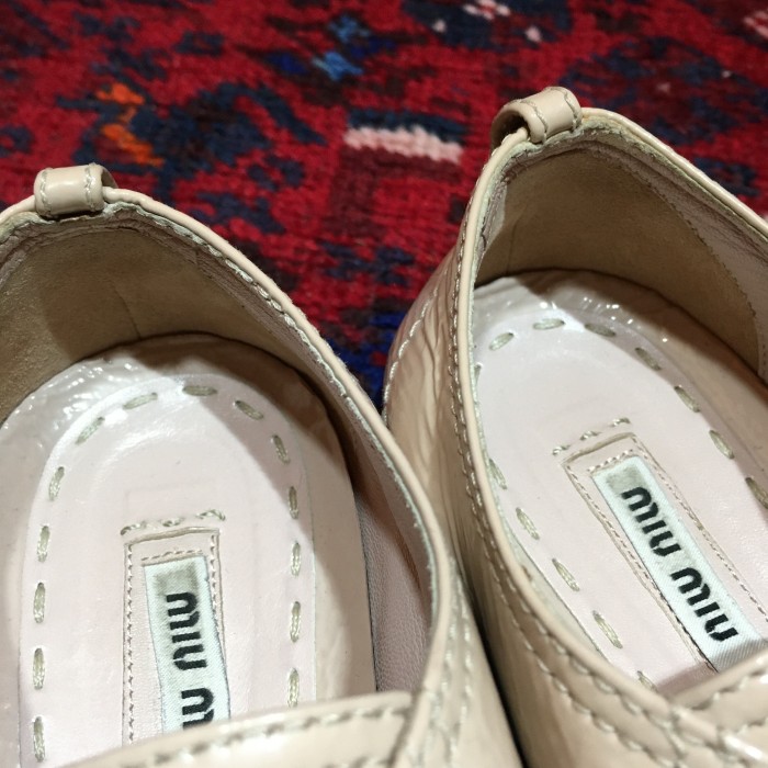 MIUMIU METAL LEATHER SNEAKER MADE IN SELBIA/ミュウミュウメタル切替スニーカー | Vintage.City 古着屋、古着コーデ情報を発信