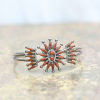 INDIAN JEWERLY RED CORAL BANGLE/インディアンジュエリー赤珊瑚バングル | Vintage.City 古着屋、古着コーデ情報を発信