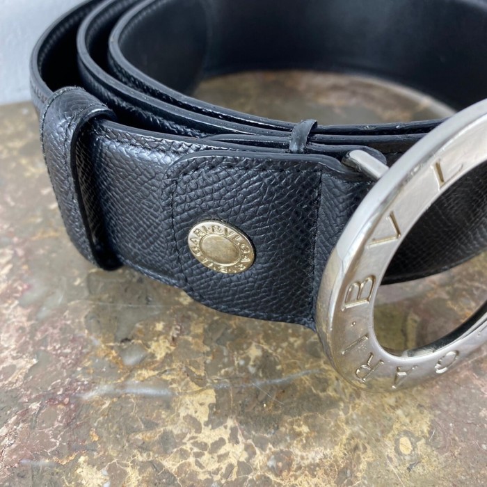 BVLGARI 105/42 CIRCLE LOGO BUCKLE LEATHER BELT MADE IN ITALY/ブルガリサークルロゴバックルレザーベルト | Vintage.City Vintage Shops, Vintage Fashion Trends