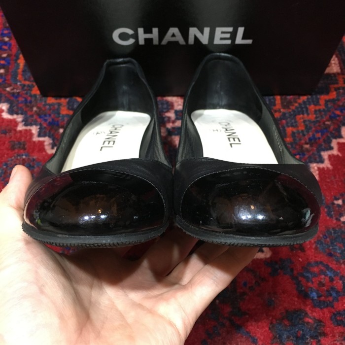 CHANEL COCO MARC LEATHER WEDGESOLE SHOES MADE IN ITALY/ココマークレザーウェッジソールシューズ | Vintage.City 古着屋、古着コーデ情報を発信