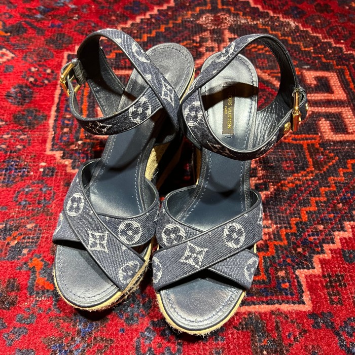 LOUIS VUITTON LOGO STRAP SANDALS CL0113 MADE IN ITALY/ルイヴィトンロゴストラップサンダル | Vintage.City 古着屋、古着コーデ情報を発信