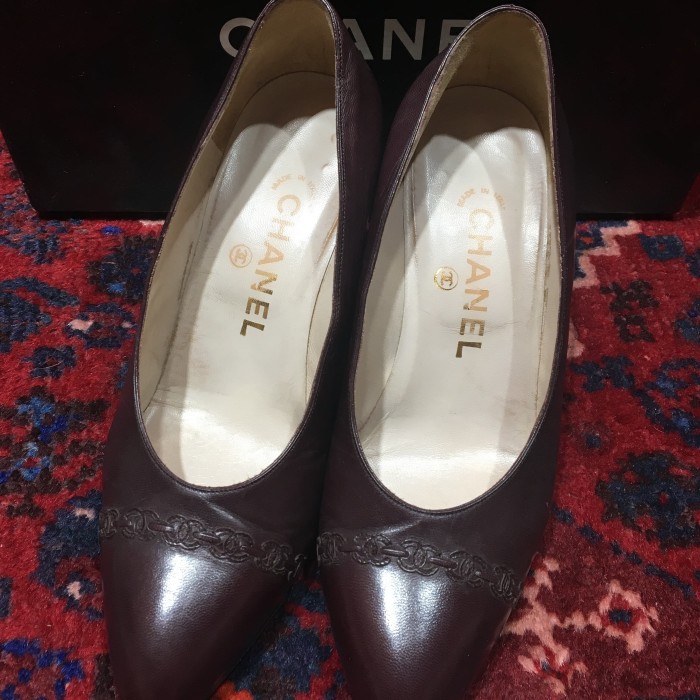 CHANEL COCO MARC LEATHER HEEL PUMPS MADE IN ITALY/シャネルココ ...