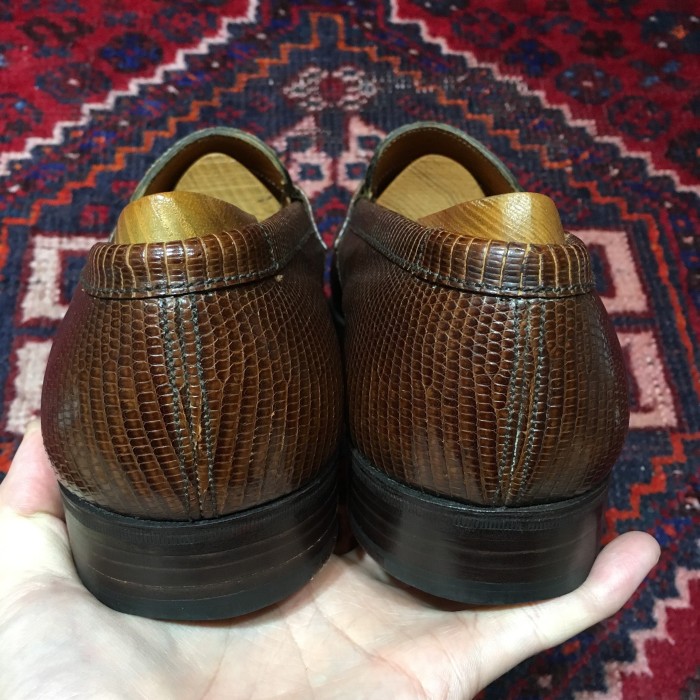 JM WESTON 180SIGNATURE LIZARD LEATHER COIN LOAFER/ジェイエム ...