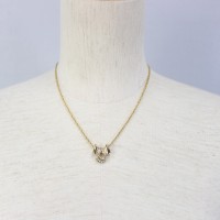 GIVENCHY CLEAR STONE RIBBON DESIGN NECKLACE/ジバンシィクリアストーンデザインネックレス | Vintage.City 古着屋、古着コーデ情報を発信