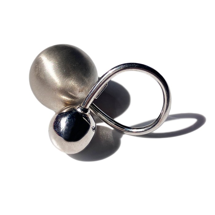 「UNOAERRE」 ITALY Silver 925 Double Ball Bangle × Ring Set | Vintage.City 古着屋、古着コーデ情報を発信