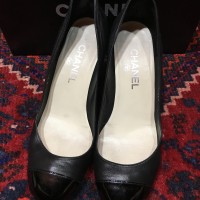 CHANEL COCO MARC LEATHER WEDGESOLE SHOES MADE IN ITALY/ココマークレザーウェッジソールシューズ | Vintage.City 빈티지숍, 빈티지 코디 정보