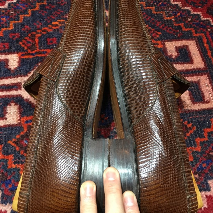 JM WESTON 180SIGNATURE LIZARD LEATHER COIN LOAFER/ジェイエムウェストン180シグネーチャーリザードレザーコインローファー | Vintage.City 古着屋、古着コーデ情報を発信