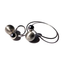 「UNOAERRE」 ITALY Silver 925 Double Ball Bangle × Ring Set | Vintage.City 빈티지숍, 빈티지 코디 정보