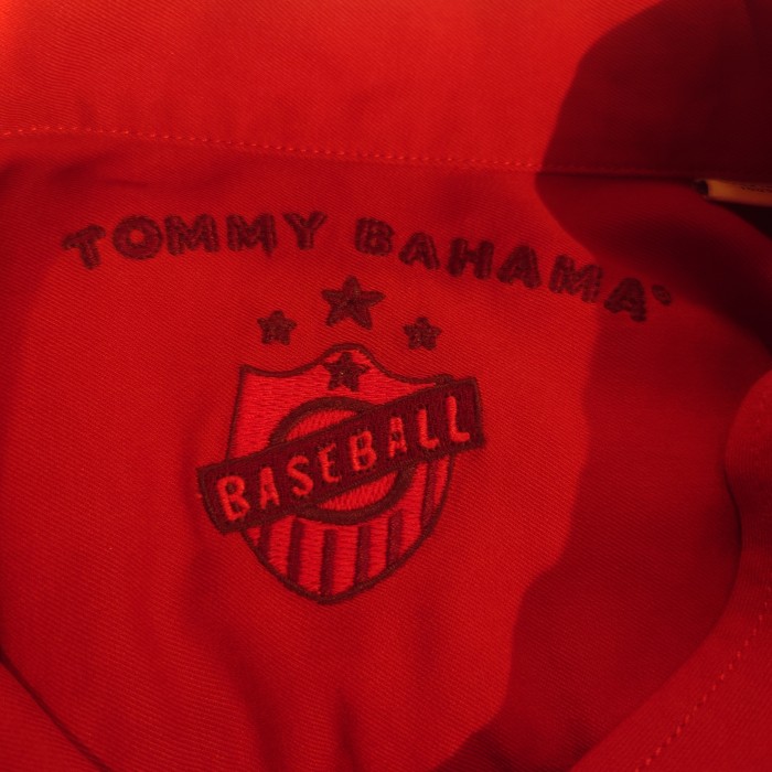 1463 TOMMYBAHAMA(トミーバハマ)半袖シルクシャツ　レッド　Mサイズ | Vintage.City 古着屋、古着コーデ情報を発信