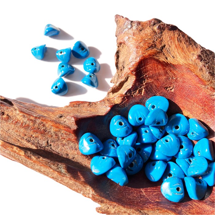 50s Japan Vintage Blue Beads Parts 33 pieces | Vintage.City 빈티지숍, 빈티지 코디 정보