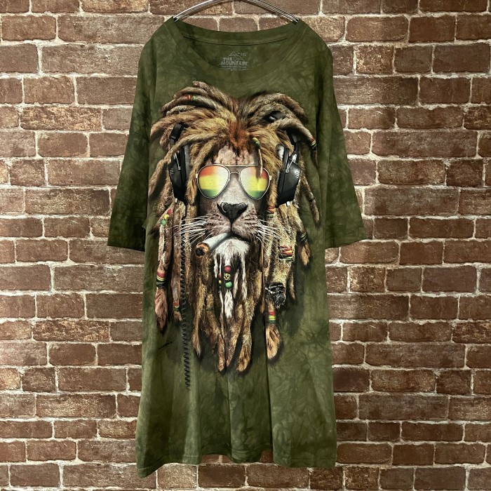 THE MOUNTAIN Lion レゲエ design Tシャツ | Vintage.City 古着屋、古着コーデ情報を発信