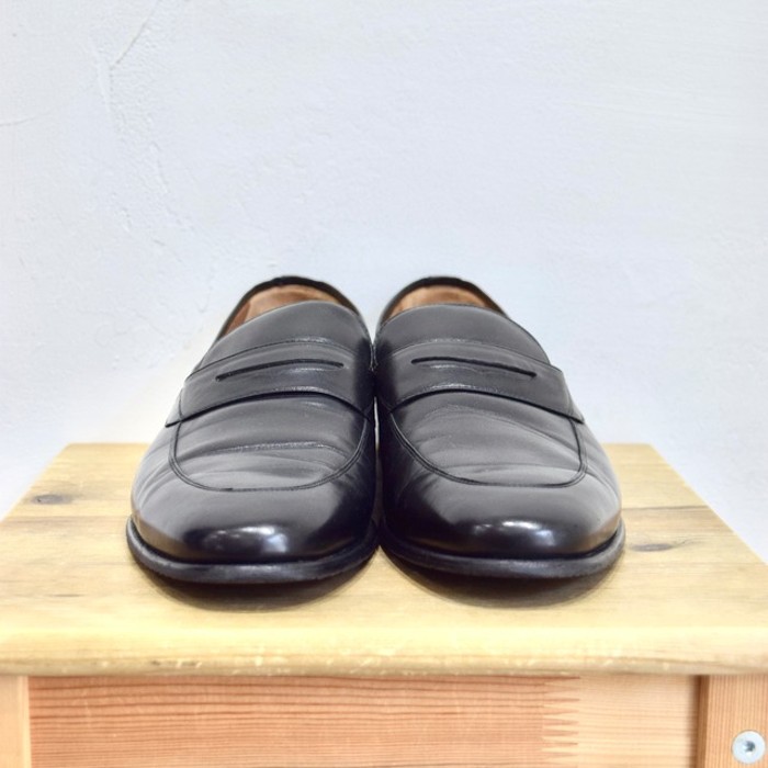 " a.testoni " black leather loafer | Vintage.City Vintage Shops, Vintage Fashion Trends
