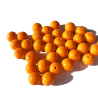 50s Japan Vintage Orange Beads Parts 35 pieces | Vintage.City ヴィンテージ 古着