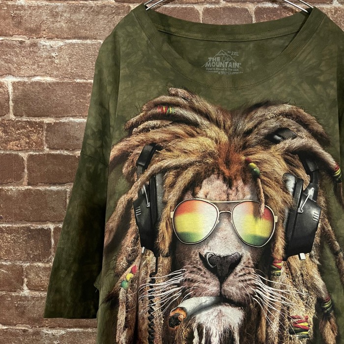 THE MOUNTAIN Lion レゲエ design Tシャツ | Vintage.City 古着屋、古着コーデ情報を発信