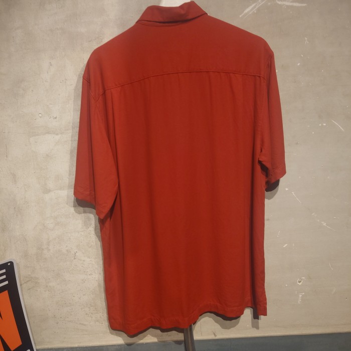 1463 TOMMYBAHAMA(トミーバハマ)半袖シルクシャツ　レッド　Mサイズ | Vintage.City 古着屋、古着コーデ情報を発信