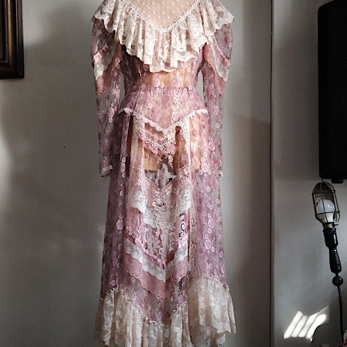 80’s Lace blouse & skirt | Vintage.City 古着屋、古着コーデ情報を発信
