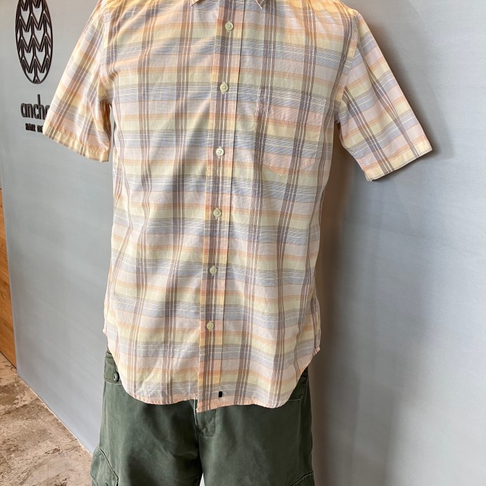 00's GAP ギャップ チェックシャツ 半袖 ベージュ系 メンズ Sサイズ | Vintage.City 古着屋、古着コーデ情報を発信