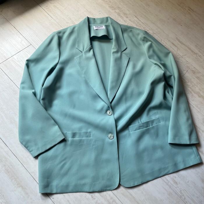 "Alfred Dunner" mint color easy tailored jacket | Vintage.City 빈티지숍, 빈티지 코디 정보