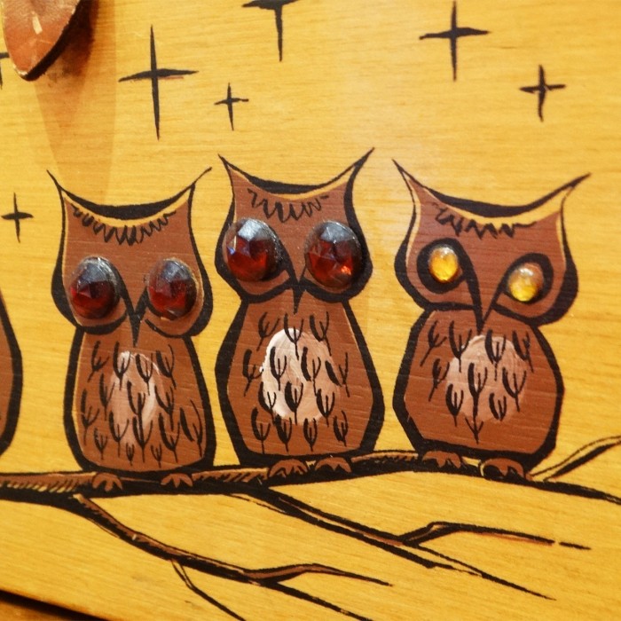 60s Enid Collins owl parent and child wood box bag | Vintage.City 古着屋、古着コーデ情報を発信