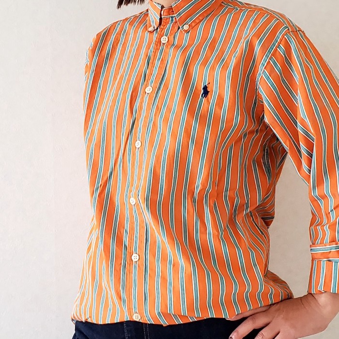 Ralph Lauren オレンジシャツ | Vintage.City 빈티지숍, 빈티지 코디 정보