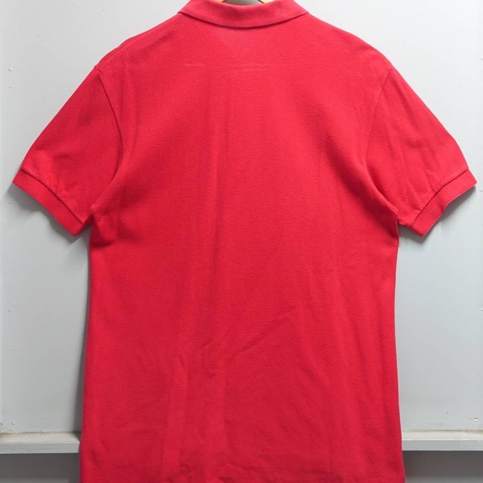 80-90’s IZOD LACOSTE 鹿の子 ポロシャツ レッド ロゴ | Vintage.City 古着屋、古着コーデ情報を発信