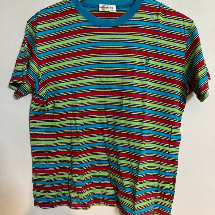 90’s YVES SANT LAURENTボーダー半袖Tシャツ　160 | Vintage.City 古着屋、古着コーデ情報を発信