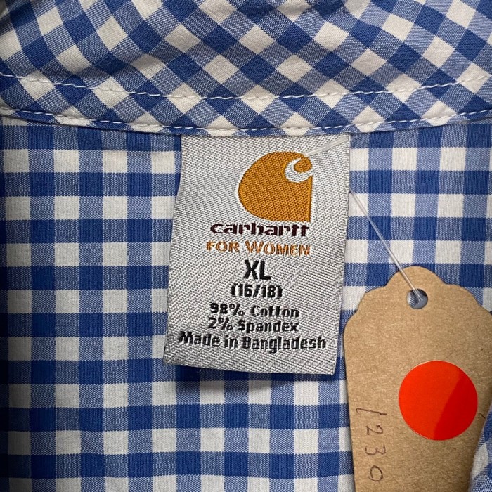 Carhartt   半袖シャツ　XL   チェック柄　刺繍 | Vintage.City 빈티지숍, 빈티지 코디 정보