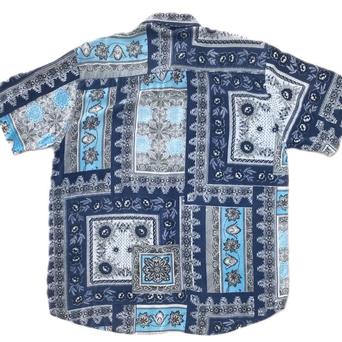 90sCrazy Pattern Rayon Print  Shirts/L | Vintage.City 古着屋、古着コーデ情報を発信