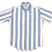 90sCotton Stripe Short Sleeve Shirts/L | Vintage.City 빈티지숍, 빈티지 코디 정보