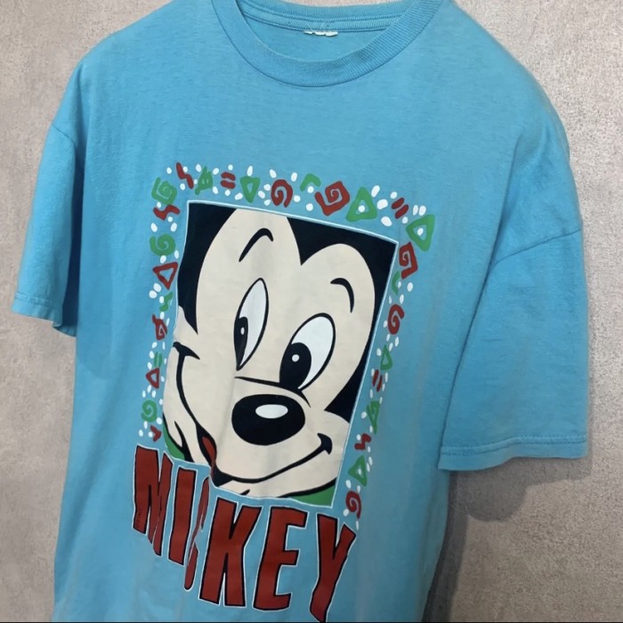 ディズニー 半袖Tシャツ 90s～00s ミッキーマウス ミッキー Disney サイズ XL相当 ブルー プリントＴシャツ | Vintage.City 빈티지숍, 빈티지 코디 정보