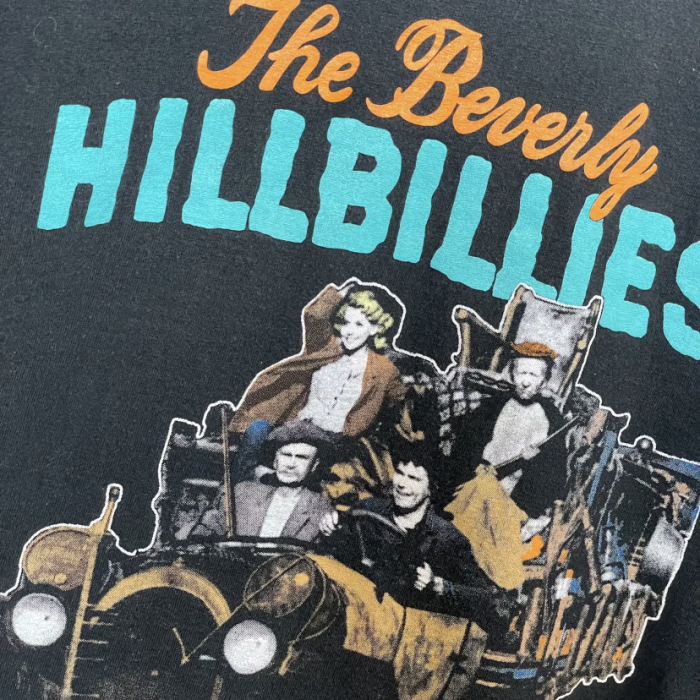 90s USA製 the Bevery HILLBILLS T-shirt ブラック シングルステッチ サイズ L ブラック コピーライト | Vintage.City 古着屋、古着コーデ情報を発信
