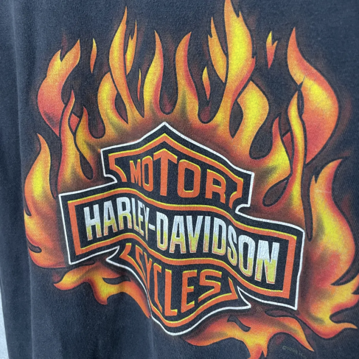 HARLEY-DAVIDSON  ハーレーダビッドソン 両面プリント 半袖Tシャツ T-shirt MEXICO製 サイズ L ブラック | Vintage.City 빈티지숍, 빈티지 코디 정보