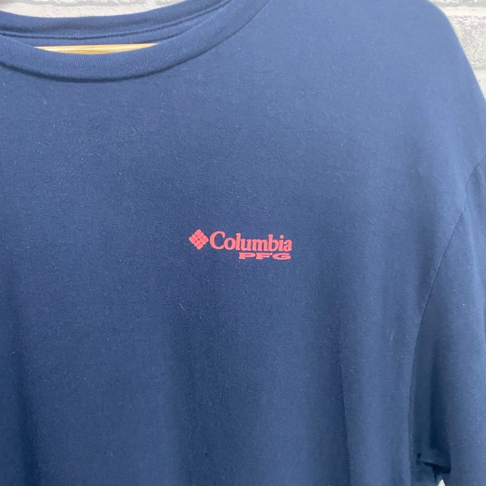 Columbia 古着 Tシャツ オーバーサイズ ネイビー 魚 アメリカ ロゴ | Vintage.City 古着屋、古着コーデ情報を発信