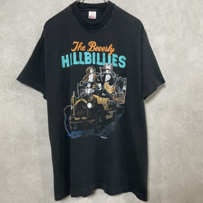 90s USA製 the Bevery HILLBILLS T-shirt ブラック シングルステッチ サイズ L ブラック コピーライト | Vintage.City 古着屋、古着コーデ情報を発信