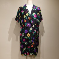 Flower Double button Dress | Vintage.City ヴィンテージ 古着